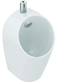 Ideal Standard Sphero Midi Urinal E189501 Innenschüssel in Anti-Spritz-Design, 30x30x55cm, Zulauf oben, weiß