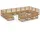 vidaXL 14-tlg. Garten-Lounge-Set Massivholz Kiefer