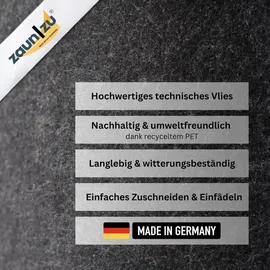 zaunzu® Sichtschutzstreifen 35 m Anthrazit Vlies