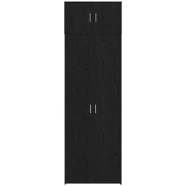 vidaXL Badschrank 70 x 42,5 x 225 cm Schwarz