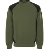 Fristads Sweatshirt 7148 GSM - Army Grün/Schwarz/S 300510-796-S