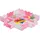 Relaxdays Puzzlematte mit Rand und Motiven Weiß,Pink,Rosa