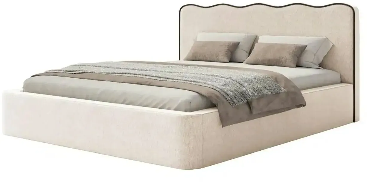 Selsey Polsterbett mit Lattenrost  ¦ beige ¦ Maße (cm): B: 220 H: 98