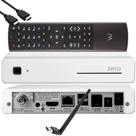 VU+ Zero Linux Full HD Sat Receiver - Weiss + 150 Mbits Wifi Stick
