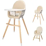 BabyGO Hochstuhl Skandi mitwachsend beige
