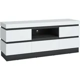 wójcik Campania TV-Lowboard 0 cm Weiß Holz/Kunststoff/Spanplatte/Holzwerkstoff