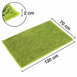 WohnDirect Badteppich PARIS Grün 120 x 70 cm