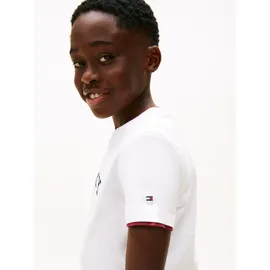 Tommy Hilfiger T-Shirt Regular fit, für Kinder bis 16 Jahre, Druck weiß 12 (152)
