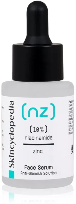 Skincyclopedia 10% Niacinamide Acid + Zinc Gesichtsserum für problematische Haut, Akne 30 ml