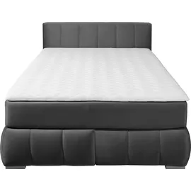 Home Affaire Boxspringbett »Chelles« inkl. Kaltschaumtopper, in 5 Breiten und 3 Matratzenarten grau