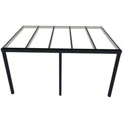 Schweng Terrassenüberdachung - Wandgebunden | 5x3m | Polycarbonat| Anthrazit| S350