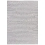 Carpetsale24, Kurzflor Teppich Wohnzimmer 160 x 230 cm, Grau Einfarbig Skandi-Boho Deko, 3D-Effekt, Extra Weich für Flur, Schlafzimmer und Küche