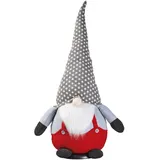 LIVARNO home Deko-Wichtelfigur XXL (graue Zipfelmütze, Körper grau)