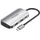 Vention 5 in 1 USB-C Hub, auf USB 3.0x4/PD100W 0,15m Aluminium