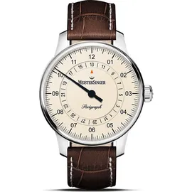 MeisterSinger Klassik Plus Perigraph Leder 38 mm BM1103
