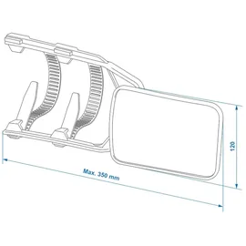 Preiswert & Gut 2x Außenspiegel Wohnwagen große Spiegel geeignt für 4x4-Fahrzeuge Universeller Aufsteckspiegel für Auto links und rechts