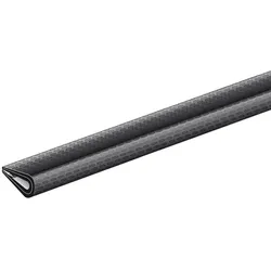 Alberts 1,5 m Kantenschutzprofil 10 x 7 x 1500 mm Schwarz Weich-PVC, Kanten-Schutz