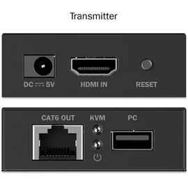 Digitus DS-55357 HDMI®, HDMI® Eingang, USB, USB-A, USB-A (USB 1.1), RJ45 HDMI Extender über Netzwerkkabel RJ45 40 m