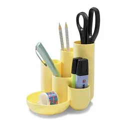 HAN Schreibtisch-Organizer CAMPUS pastellgelb Polystyrol 6 Fächer 13,1 x 15,4 x 13,7 cm