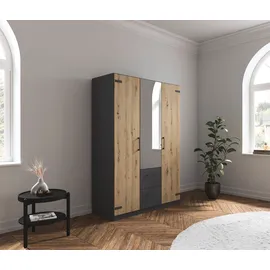 Rauch Drehtürenschrank Holmes 136 x 197 x 54 cm Grau