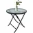 VCM Bistrotisch Ø 70 x 70 cm Rot/Schwarz