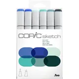 Copic Layoutmarker Sketch Set Sea & Sky 6 Stück