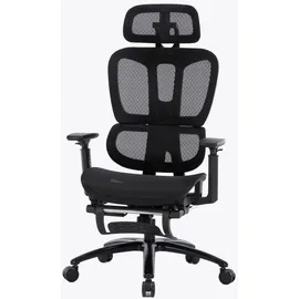 Trisens Bürostuhl in moderner Mesh-Optik mit Fußstütze ergonomischer Drehstuhl mit Nacken und Lordosenstütze - Gamingstuhl mit atmungsaktiver Netzrückenlehne und Wippfunktion