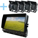 Rückfahrkamera-Kit mit 10,1" AHD-Monitor Yatek + 4 Rückfahrkameras 1080P für Parkplätze Yatek