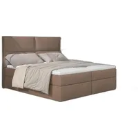 Xlmoebel Bett Designer Bett Chesterfield Gewebe Hotel Betten Doppelschlafzimmer (1-tlg., Boxspring Bett), Hergestellt in Europa beige