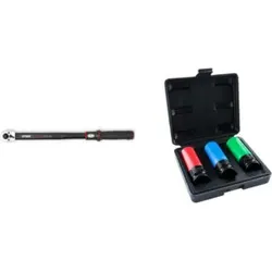 STIER Drehmoment- & Kraft-Steckschlüssel-Set, 1/2", SW 17/19/21 mm (2-tlg.)
