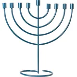 Beliani Kerzenständer Amora Metall 50 cm Blau