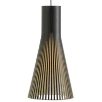 Secto Design Secto 4200 Pendelleuchte, schwarz, laminiert/ Textilkabel schwarz