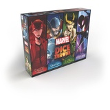 USAopoly The OP Marvel Dice Throne: 4-Hero Box (Spiderman vs Scarlet Witch; Loki vs. Thor) - Englisches Würfelspiel - Ab 8 Jahren - Für 2 bis 6 Spieler- Englische Ausgabe