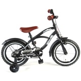 LeNoSa Kinderfahrrad Volare Cruiser • Retro Design • Kinderfahrrad - Jungen - 14 Zoll schwarz