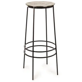 BIZZOTTO Barhocker Amira 2er-Set aus Aluminium, modern, Gold, stabile 4-Fuß-Gestell, pflegeleicht