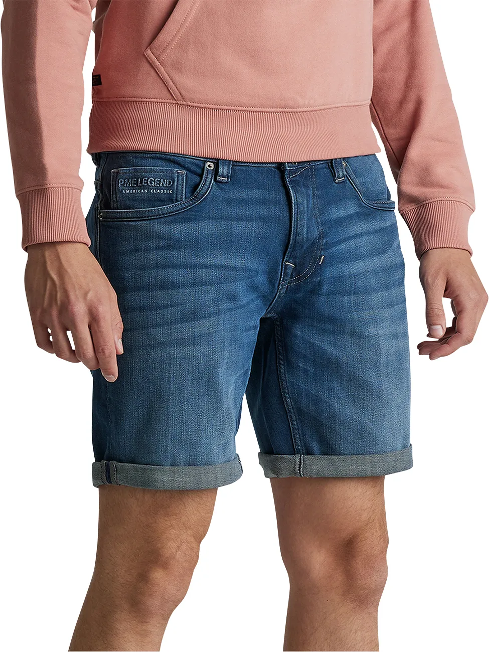 PME Legend Herren Jeans Short NIGHTFLIGHT Regular Fit Grau Comfort Duc Normaler Bund Reißverschluss W 29