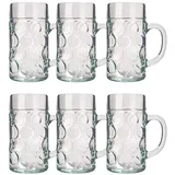 ich-zapfe Bierglas 6er Set Biergläser ISAR 1 Liter