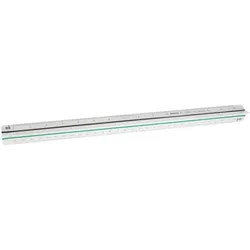 Aristo Dreikantmaßstab Architekt 1 Kunststoff 30cm weiß Packung mit 10 Stück