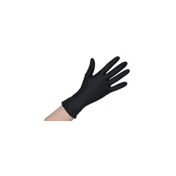 Latex Schwarz Einmalhandschuhe puderfrei - 100 Stück XL