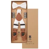 Prince Bowtie Hosenträger beige