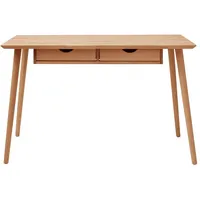 Main Möbel Schreibtisch mit 2 Schubkästen 120cm Massivholz Buche