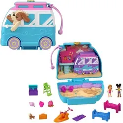 MATTEL HRD36 Polly Pocket Urlaub am Hundestrand Schatulle