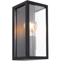 GLOBO Wandleuchte Außenleuchte Hauseingang Außenwandlampe IP54 Schwarz-Matt H 22,8