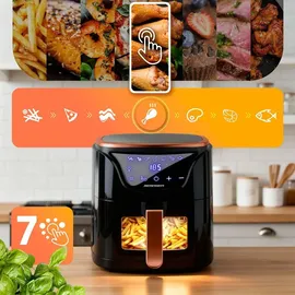 Berdsen Heißluftfritteuse BD-652 schwarz/gold