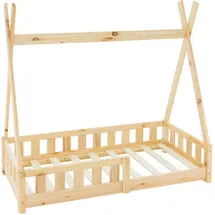 ML-Design Kinderbett Tipi 70 x 140 cm Kiefer natur beige