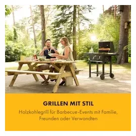 Klarstein Meat Machine Holzkohlegrill schwarz