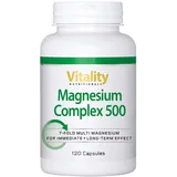 Magnesium 500 Komplex aus 7 verschiedenen Magnesiumverbindungen u.a. Magnesiumcitrat, Magnesiumglycinat, Magnesiummalat, Magnesium Hochdosiert Vitality Nutritionals by VitaminExpress