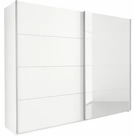 Rauch Schwebetürenschrank Quadra 271 x 210 x 62 cm Weiß/Orange
