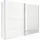 Rauch Schwebetürenschrank Quadra 271 x 210 x 62 cm Weiß/Orange