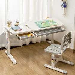 Kinderschreibtisch Sauda 120x60 cm Grau